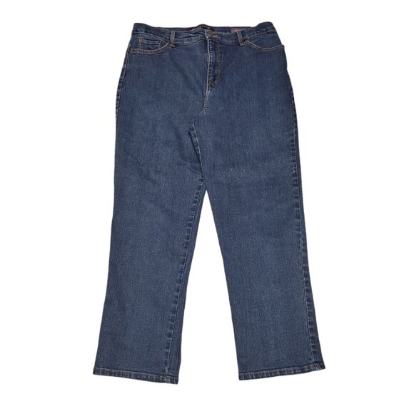 Gloria Vanderbilt Amanda Jeans Petite Dark Wash Womens 16P Denim - Picture 1 of 7